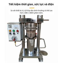 Máy ép dầu thủy lực đa năng dùng trong kinh doanh với máy lọc, máy ép dầu cám dừa, máy ép dầu hạt óc chó thủy lực.