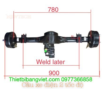 Cầu xe điện chiều dài theo yêu cầu GH657 (chưa gồm động cơ)