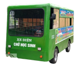 Xe điện 4 bánh chở học sinh