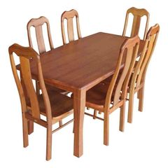 BỘ BÀN CHỮ NHẬT 1M2 K2 + 4 GHẾ ĐẦU BÒ