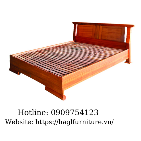 GIƯỜNG 1M2 HN3 ( cải tiến) - vạt nan