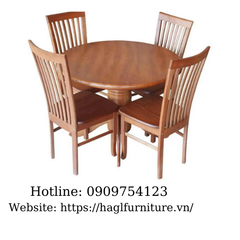 BỘ BÀN TRÒN 1M2 + 4 GHẾ SI2002