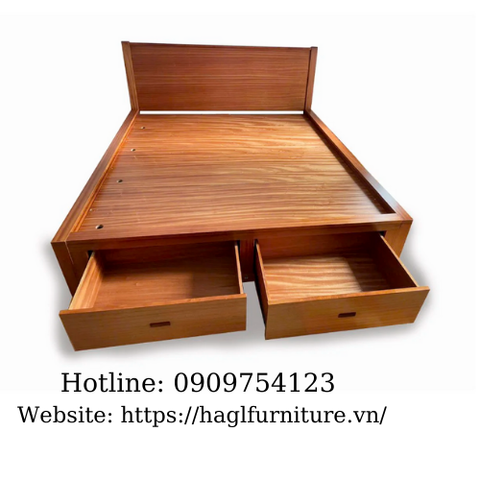 GIƯỜNG CÓ HỘC 1M6 HAGL (vạt phản)