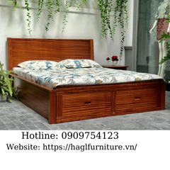 GIƯỜNG CÓ HỘC 1M6 HAGL (vạt phản)