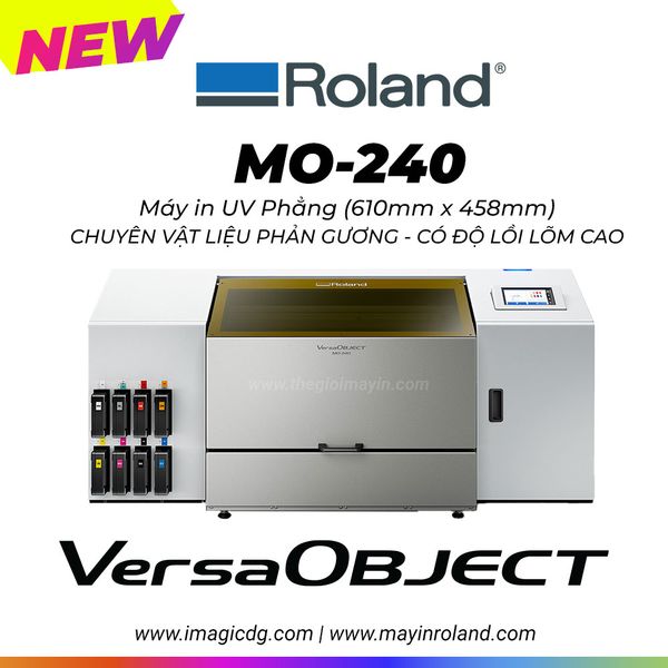 Máy in UV phẳng Roland VersaOBJECT MO-240 – Chuyên máy in Roland - máy ...