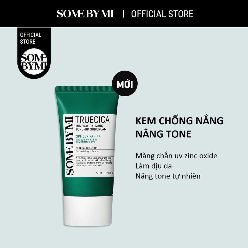 Kem chống nắng Some By Mi Truecica Mineral Calming Tone-up Suncream 50ml