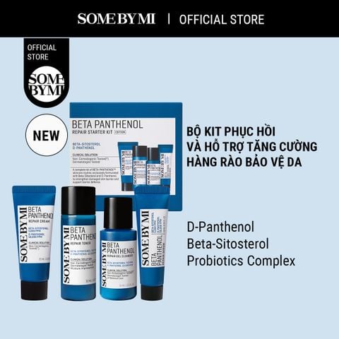 Some By Mi Bộ kit dưỡng ẩm phục hồi Beta Panthenol Repair Starter Kit (4 món)