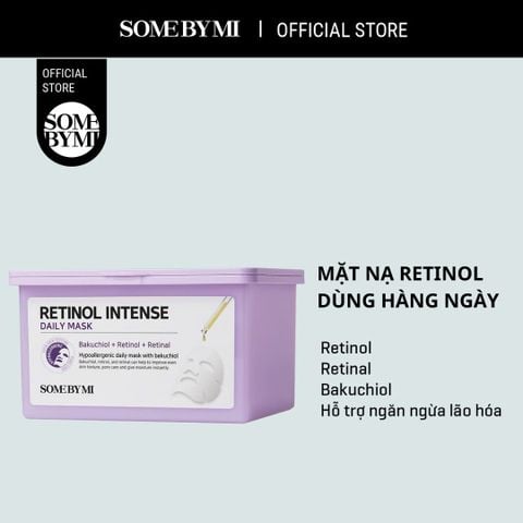 Some By Mi Hộp mặt nạ giấy Retinol Intense Daily Mask 350ml (hộp 30 miếng)