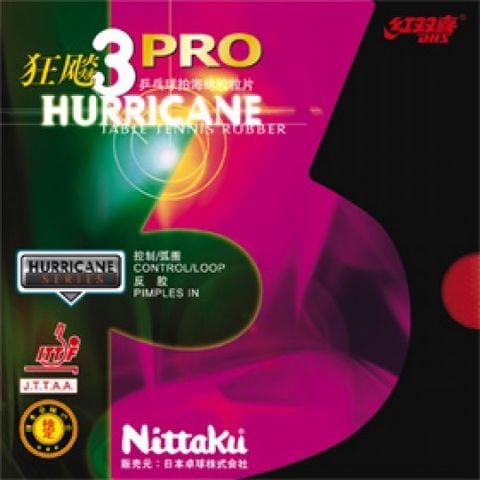  MẶT VỢT NITTAKU HURRICANE 3 PRO 