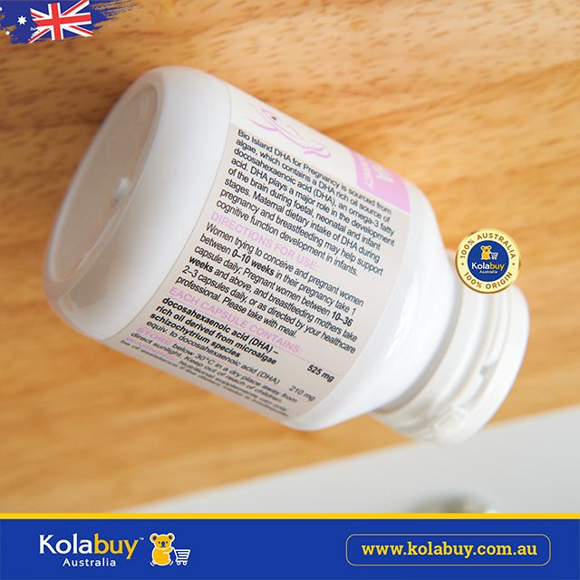 Viên uống DHA bầu Úc Bio Island DHA for Pregnancy 60 viên