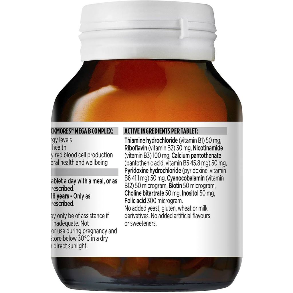 Viên uống bổ sung Vitamin B tổng hợp Blackmores Mega B Complex Energy Support 75 viên