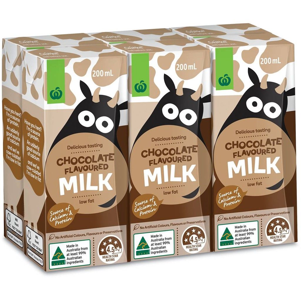 Sữa Tươi Nguyên Kem Vị Socola Woolworths