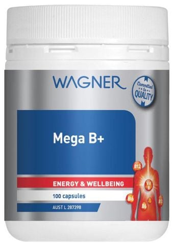Viên Uống Bổ Sung Vitamin B Tổng Hợp Wagner Mega B+ 100 Viên