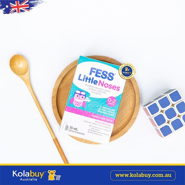 Xịt nghẹt mũi Fess Little Noses Saline Nose Spray + Aspirator 15ml