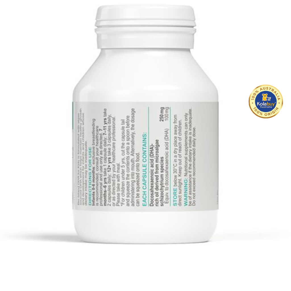 Viên uống Bổ sung DHA cho bé Bio Island DHA Kids 60 viên