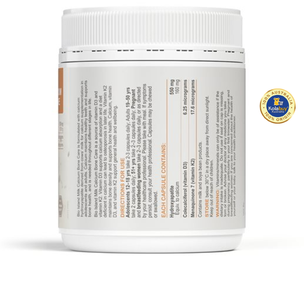 Viên uống Bổ sung Canxi Bio Island Milk Calcium Bone Care 150 viên