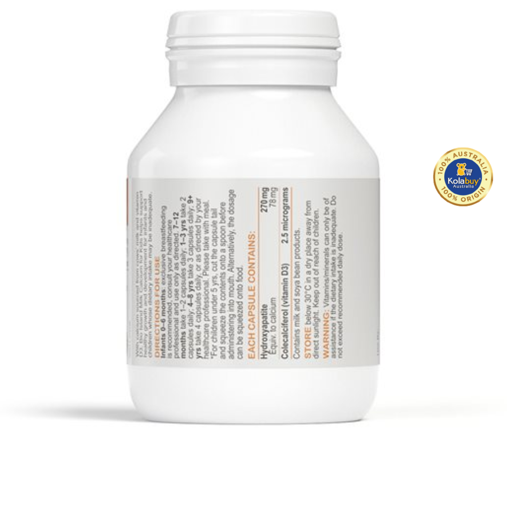 Viên uống Bổ sung Canxi sữa Bio Island Milk Calcium Kids 90 viên