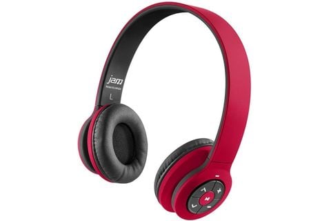 Jam Transit Wired/Wireless Bluetooth Headphones w/ Mic Red