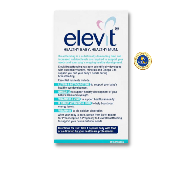 Viên uống Bổ sung Vitamin sau sinh Elevit Breastfeeding Multivitamin 60 viên