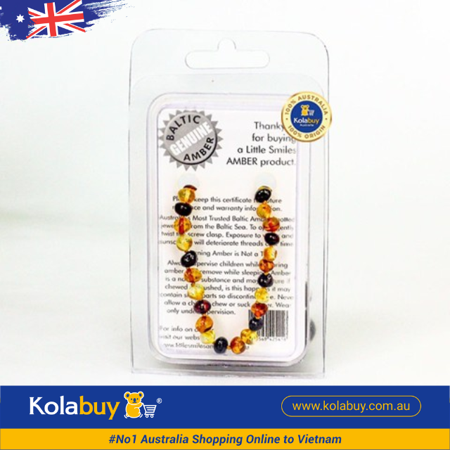 Vòng Hổ phách cho bé Baltic Amber Teething Bracelet Baby
