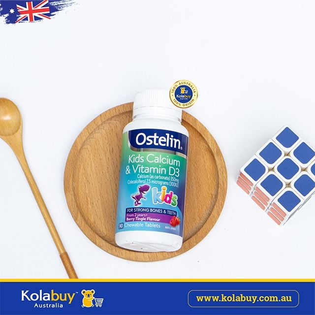 Viên nhai Bổ sung Canxi & Vitamin D3 Ostelin Kids Calcium & Vitamin D3 for Children 90 viên