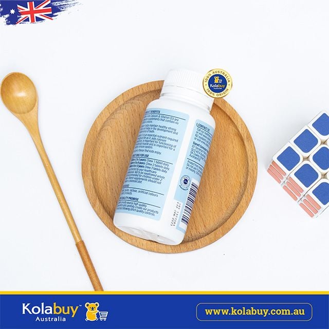 Viên nhai Bổ sung Canxi & Vitamin D3 Ostelin Kids Calcium & Vitamin D3 for Children 90 viên