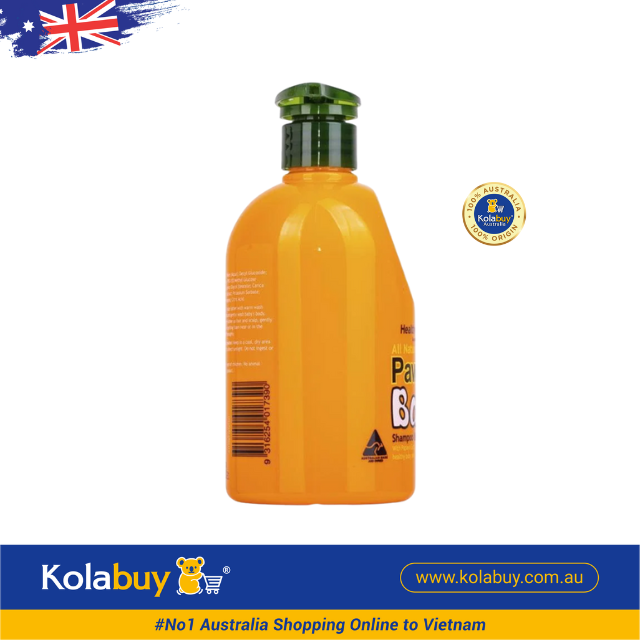 Sữa tắm gội cho bé của Úc Healthy Care All Natural Paw Paw Baby Shampoo Wash 500ml