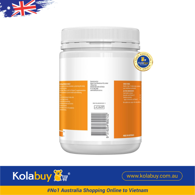 Viên uống bổ sung Vitamin C Healthy Care Vitamin C 500mg 500 viên