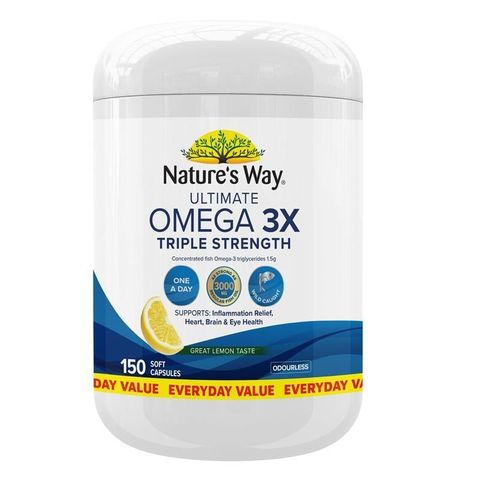 Viên uống Nature's Way Ultimate Omega 3x Triple Strength 150 viên
