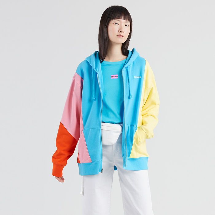 COLORBLOCK BOYFRIEND HOODIE