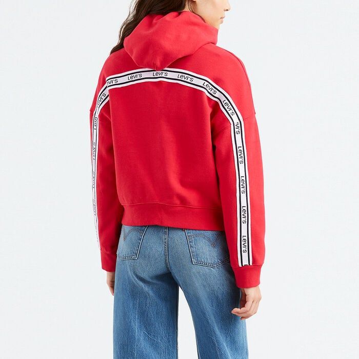 LOGO TRIM HOODIE