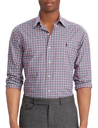 LONG SLEEVE POPLIN SPORT SHIRT