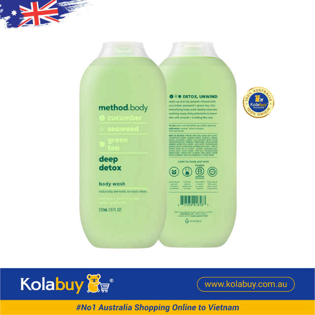 Dầu Tắm Method Màu Xanh Body Wash Daily Zen 532ml