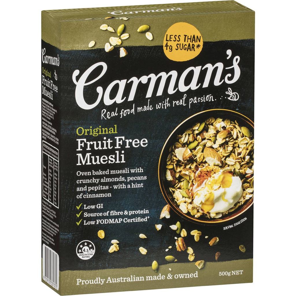 Ngũ cốc Carman's Original Fruit Free Muesli 500g