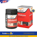 Viên uống Nhau thai cừu đỏ Rebirth Black Label Red Placenta Natural Plus 3000mg 100 viên