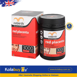 Viên uống Nhau thai cừu đỏ Rebirth Black Label Red Placenta Natural Plus 3000mg 100 viên