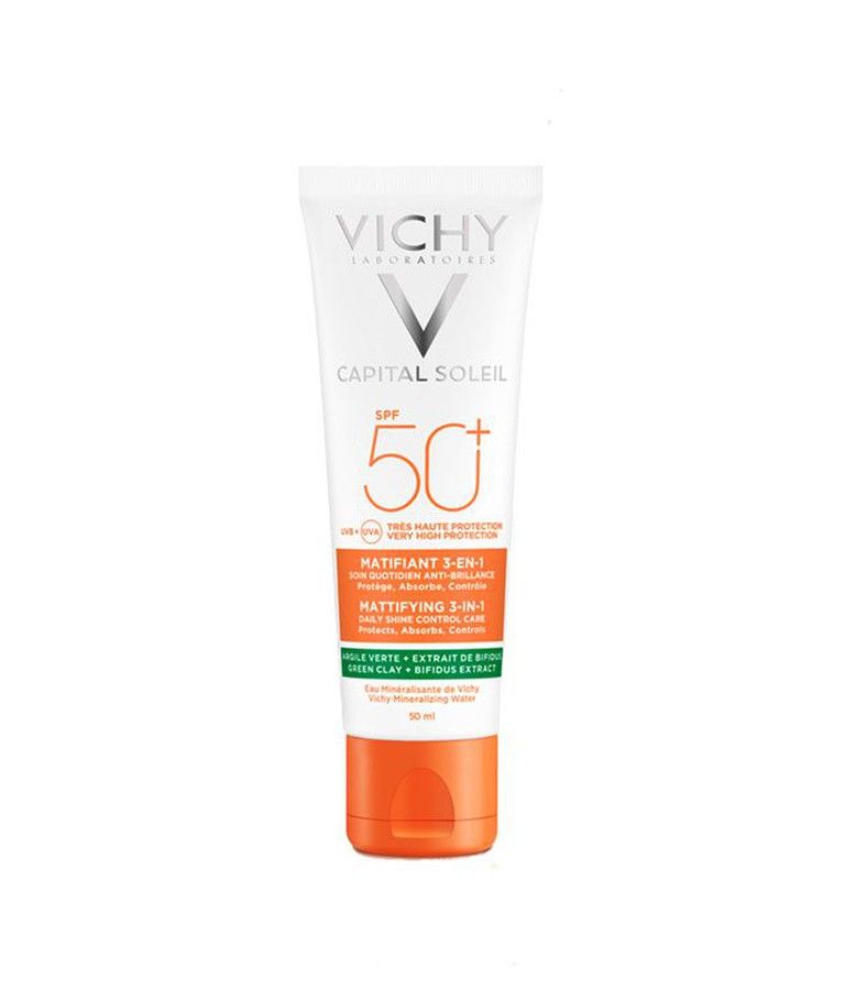 Kem chống nắng kiềm dầu Vichy Capital Soleil Anti-Ageing 3 in 1 SPF 50 – 50ml