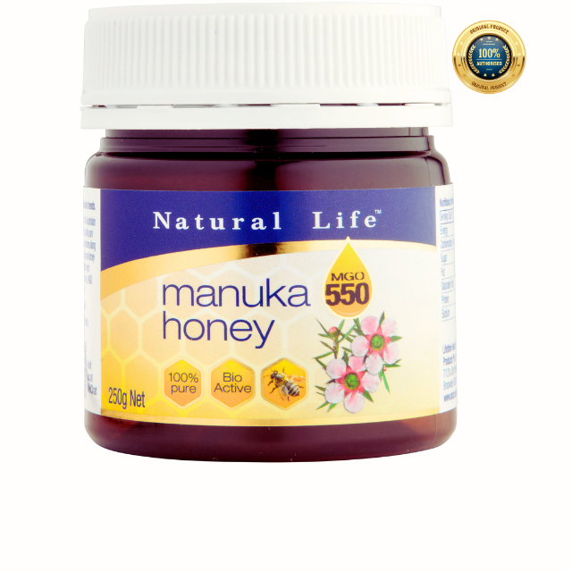 Mật ong thiên nhiên Manuka Honey Natural Life Úc (MGO 550/15+) 250g