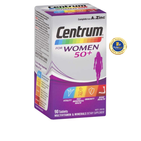 Viên uống Vitamin tổng hợp cho phụ nữ trên 50 tuổi Centrum For Women 50+ 90 viên