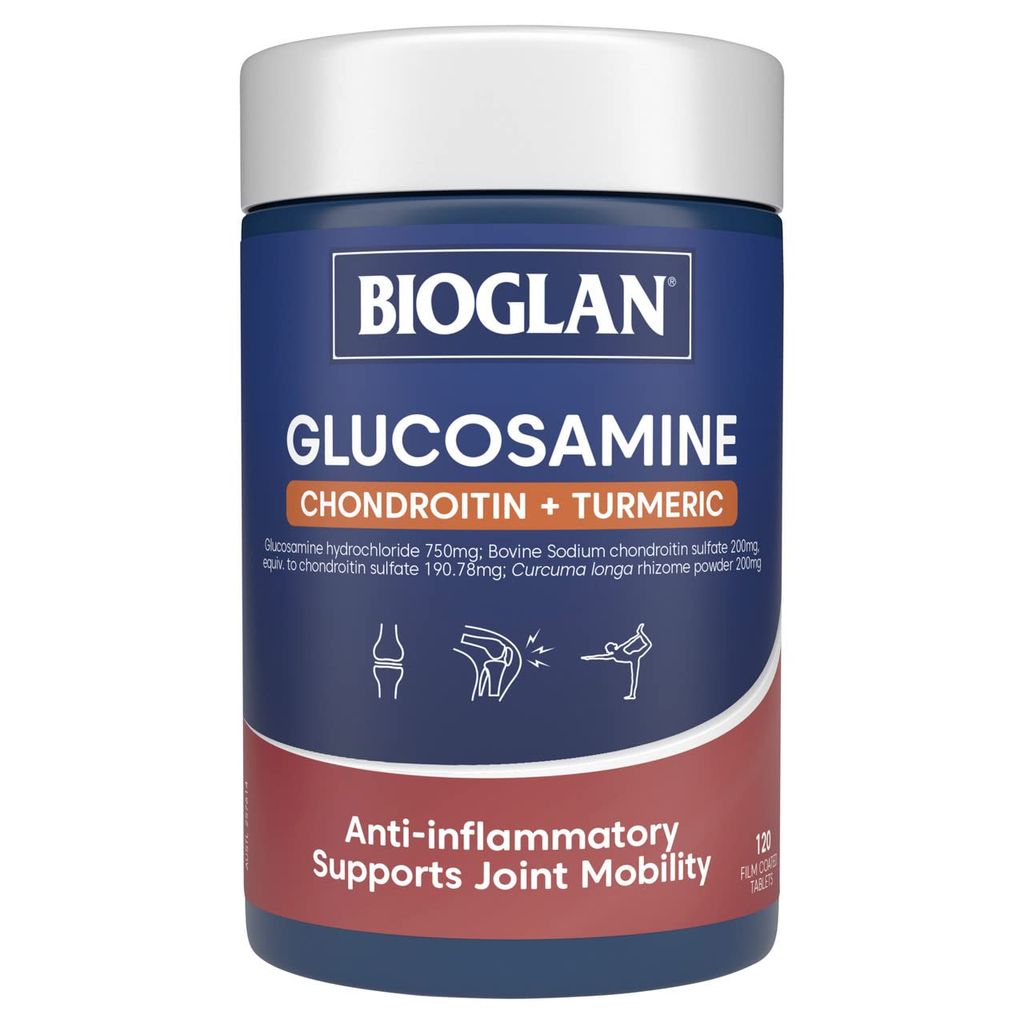 Viên uống bổ xương khớp Bioglan Glucosamine Chondroitin + Turmeric 120 viên