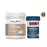 [Special Set] Chăm sóc sức khoẻ nam giới cao tuổi Swisse Men Ultivite 50+ & Sụn cá mập Healthy care (Discount đến 30%)