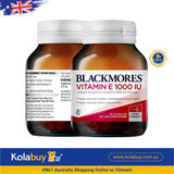 Viên uống chống lão hóa Blackmores Natural Vitamin E 1000IU 30 viên