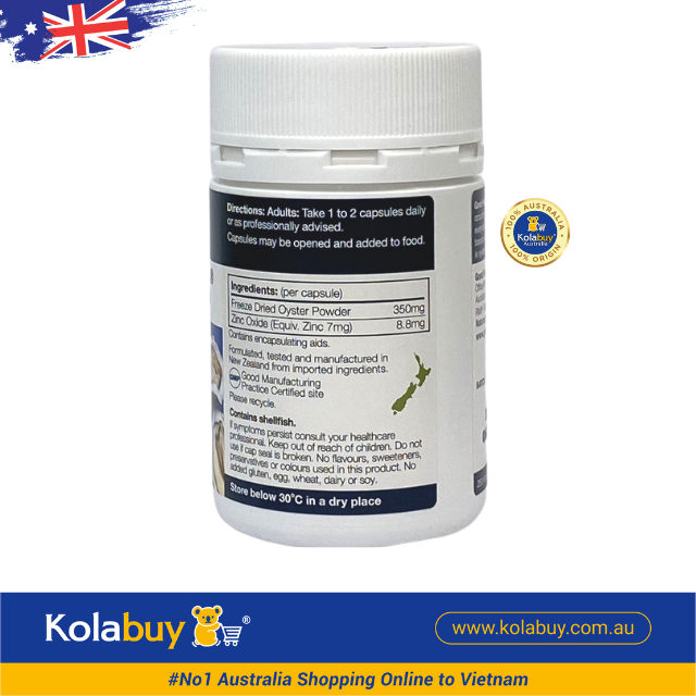 Viên uống Tinh chất hàu biển Goodhealth Oyster Plus 60 viên (Hàu lùn)