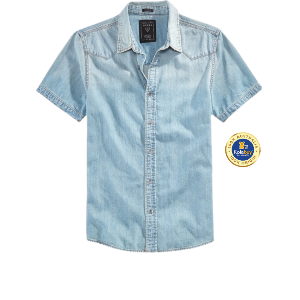 Guess Classic Short Sleeve Denim Shirt - Áo Nam – : #No1  Australia Shopping Online to Vietnam