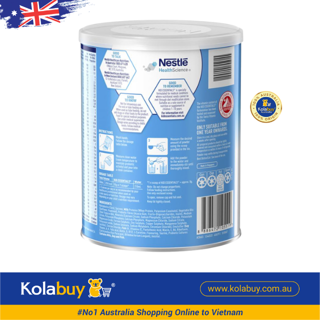 Sữa bột Kid Essentials Úc Nutritionally Complete 800g