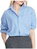Big Fit Striped Cotton Shirt