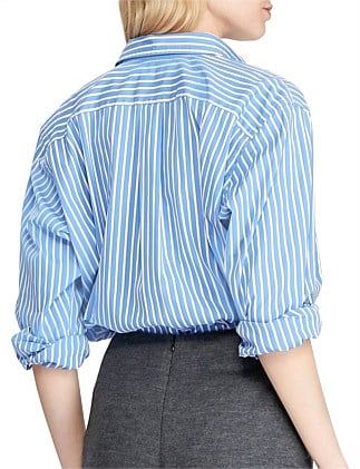 Big Fit Striped Cotton Shirt