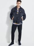 GUESS ORIGINALS DENIM JACKET LOGO ON BACK - ÁO NAM