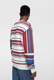 CONTRAST STRIPE SWEATSHIRT