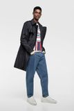CONTRAST STRIPE SWEATSHIRT